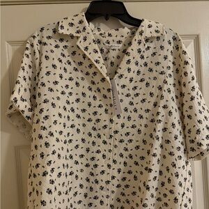 Neuflora Floral Button Down Top
